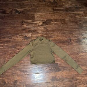 Aerie Offline Olive Green Women's Long Sleeve Top